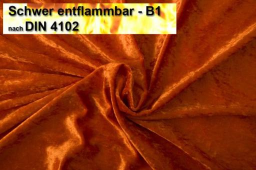 Pannesamt B1 - schwer entflammbar Terracotta